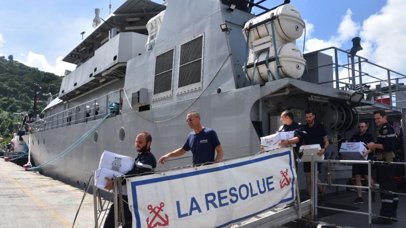 La Résolue en appuie de la Croix-Rouge française à Sainte-Lucie