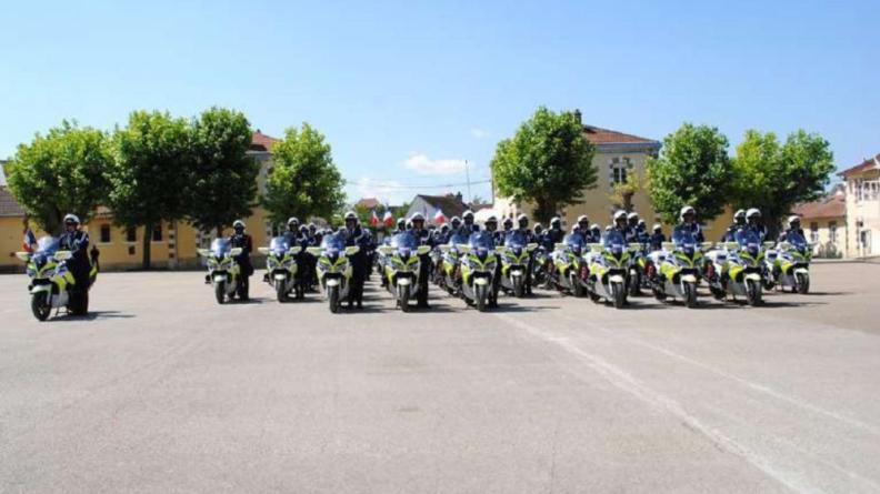 Détachement motocycliste de la Police nationale