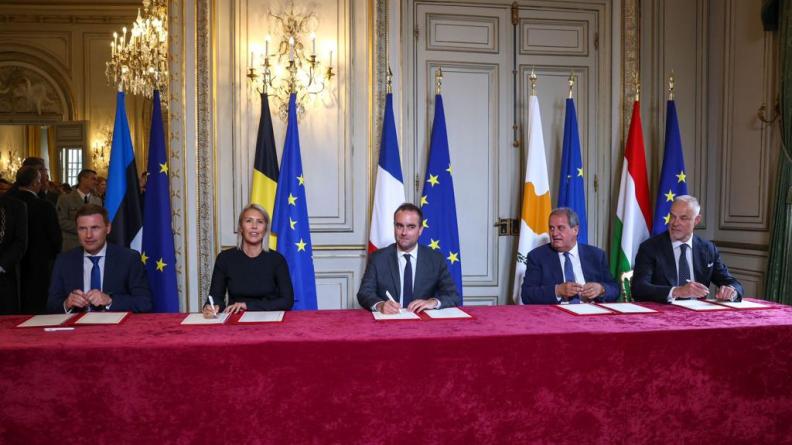 Signature d'une lettre d'intention entre la France, la Belgique, Chypre, la Hongrie et l'Estonie.