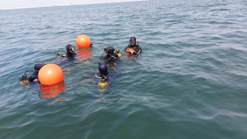 Un détachement de plongeurs des EFS au centre de formation de plongée sous-marine mauritanien