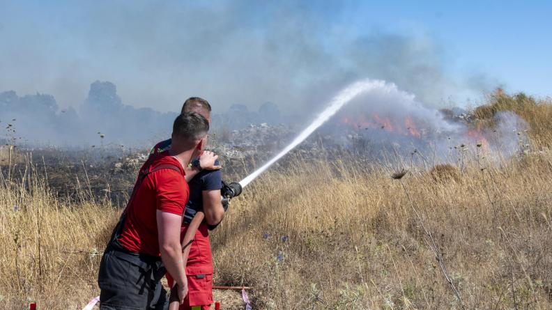 DAMAN : intervention du Détachement de la brigade de sapeurs-pompiers de Paris (DSPP) sur un incendi