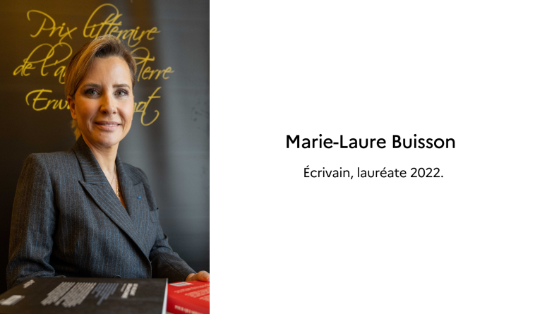 Marie-Laure Buisson, Écrivain, lauréate 2022.