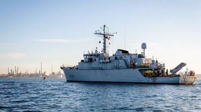 Mer Méditerranée – Le CMT Lyre intègre le groupe OTAN de chasse aux mines
