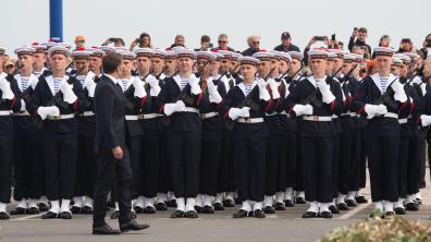  Cérémonie de tradition de l’Ecole des fusiliers marins le 6 juin 2023 à Colleville-Montgomery