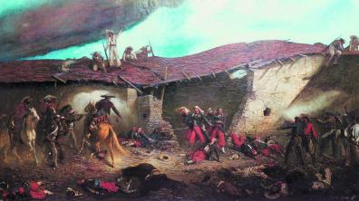 Illustration de la bataille de Camerone.
