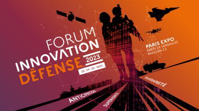Affiche du forum innovation défense 2023