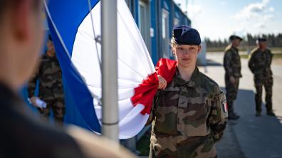 Le 8 mai 2022, sur la base militaire de TAPA, en Estonie, une cérémonie pour la commémoration du 77e